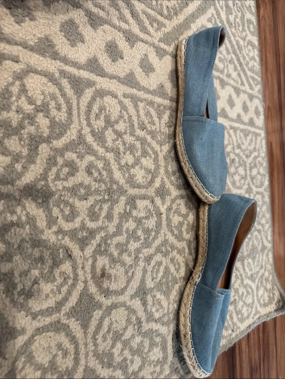 Esprit Denim-Look Blue Espadrille Flats